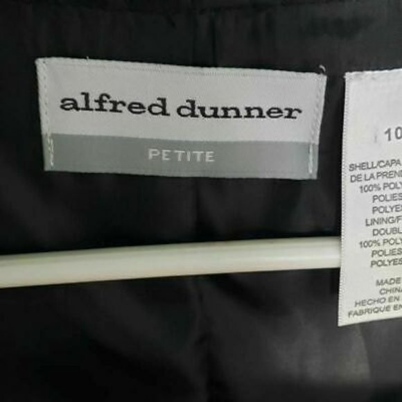 Alfred Dunner Womens Jacket Black Snakeskin Hook & Eye 3/4 Sleeve Petite… - Picture 6 of 8